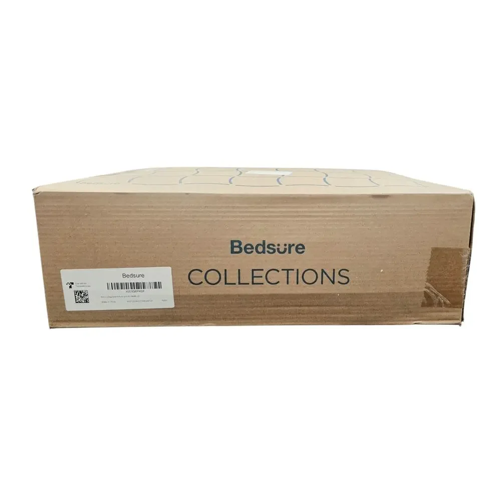 Bedsure Twin XL Comforter Set Beige Pinch Pleat 5pc Dorm Bed in a Bag NEW